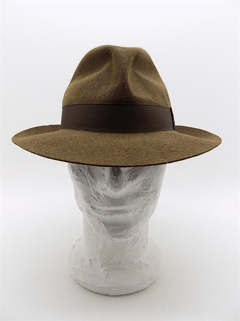 TRILBY IN FELTRO DI LAPIN MARRONE BRUCIATO