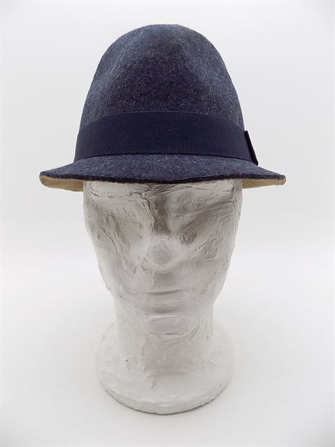 TRILBY FELTRO LANA TESA PICCOLA BLU/BEIGE