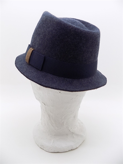 TRILBY FELTRO LANA TESA PICCOLA BLU/BEIGE