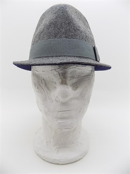 TRILBY FELTRO LANA TESA PICCOLA GRIGIO/BLU