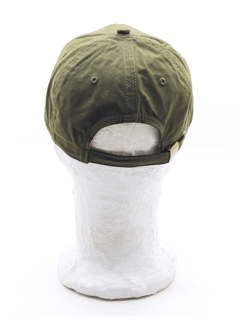 BASEBALL CAP WAXED COTTON WR VERDE OLIVA