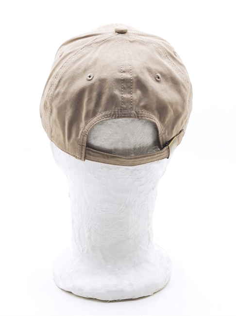 BASEBALL CAP WAXED COTTON WR BEIGE