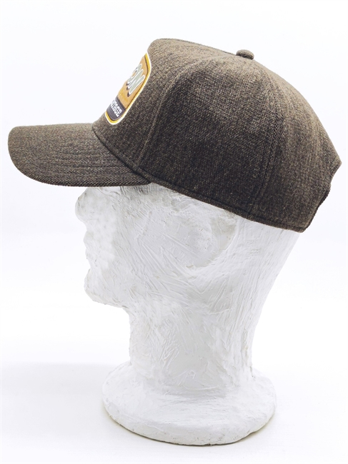 BASEBALL CAP AMERICAN HERITAGE WOOL LINEN MARRONE