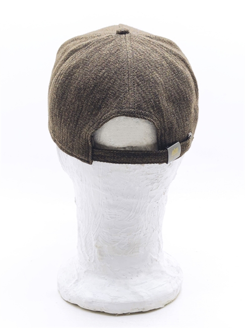 BASEBALL CAP AMERICAN HERITAGE WOOL LINEN MARRONE