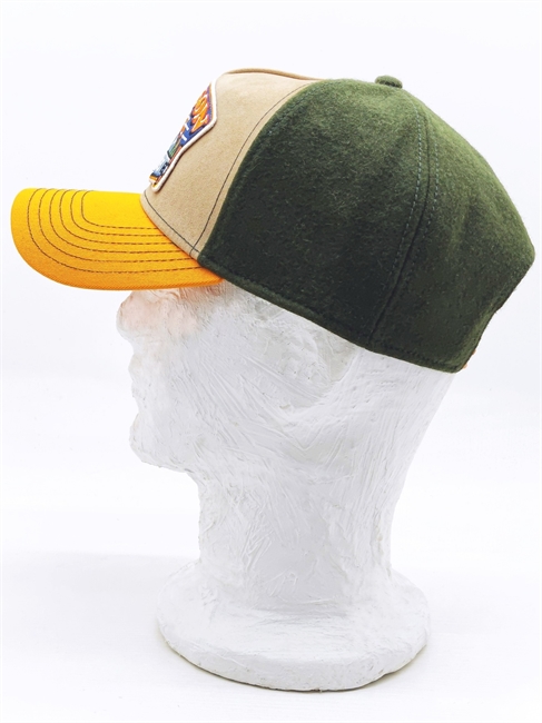 BASEBALL CAP HACKSAW VERDE GIALLO BEIGE