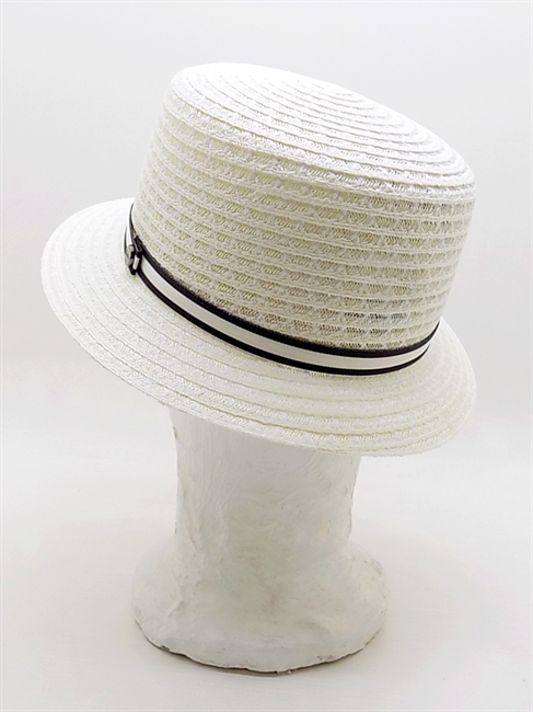 BUCKET HAT ARROTOLABILE IN TRECCIA DI CANAPA E COTONE