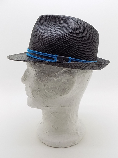 TRILBY IN PALMA NERA CON CINTURINO IN PELLE